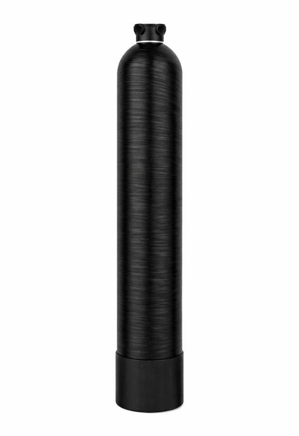 Salt-Free Water Conditioner — a single media tank with no brine tank and no drain connection